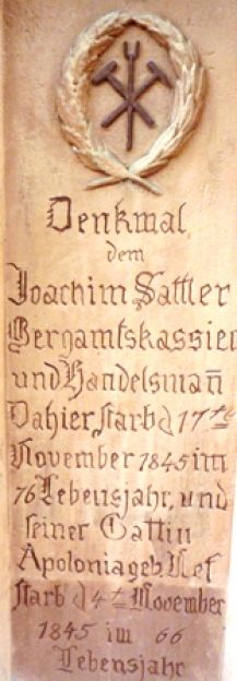 1822 02 Sattler Inschrift