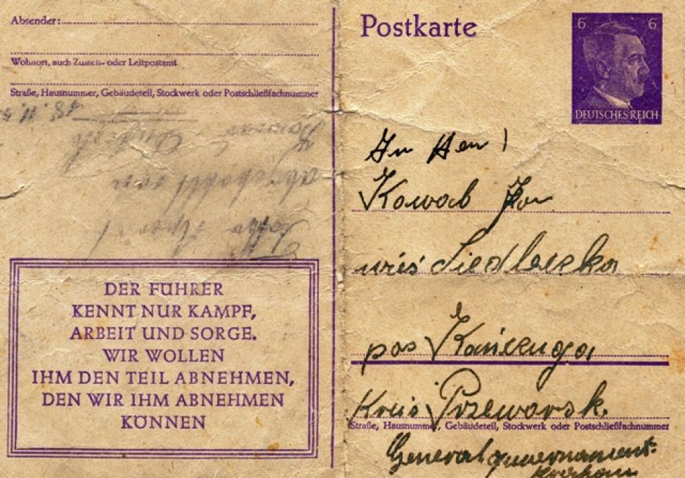 1941 D01 Postkarte V