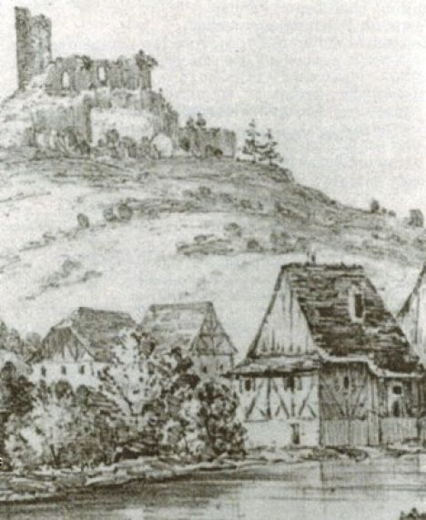 1643 Burg Als Steinbruch Repro Archiv Kurt Klein